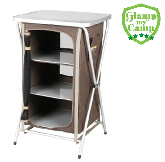 Oztrail Deluxe Folding 3 Shelf Cupboard