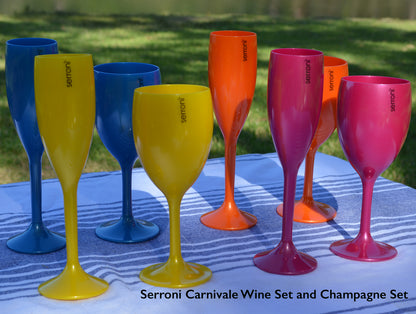 Serroni Carnivale 4 Piece Wine Set - Mixed 300ml