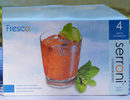 Serroni Fresco 4 Piece Small Tumbler Set 350ml