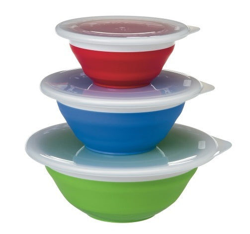 Progressive Prepworks Collapsible 3 Piece Storage Bowl Set