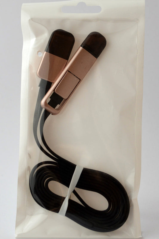 2 in 1 USB Charging Cable Micro USB & Lightning (Apple)
