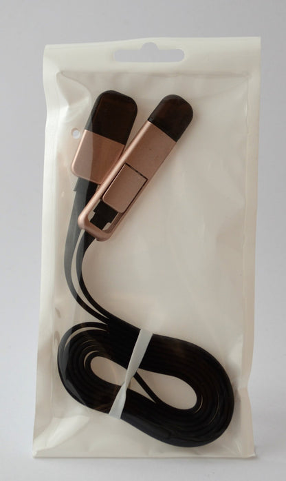 2 in 1 USB Charging Cable Micro USB & Lightning (Apple)