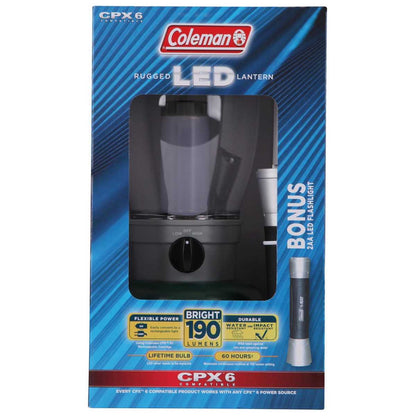 Coleman CPX6 Rugged LED Lantern with Bonus Flashlight