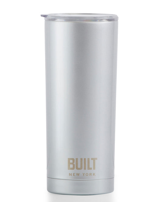 Built NY 20oz Double Walled Vacuum Insulated Tumbler (591ml) Silver