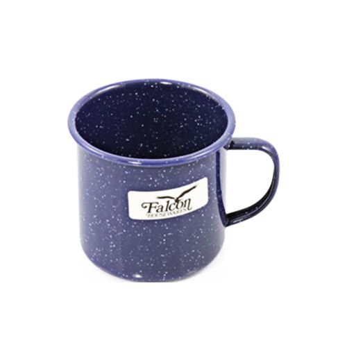 Falcon Enamel Mug 350ml - Blue with White Speckle