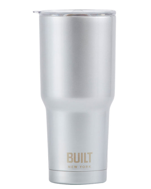 Built NY 30oz Double Walled Vacuum Insulated Tumbler (887ml) Silver