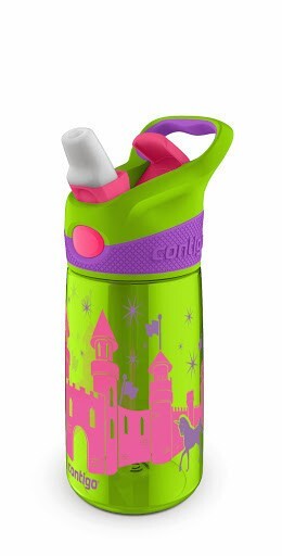 Contigo Kids Autospout Striker Water Bottle - Chartreuse Green Castle