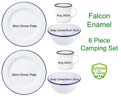 Falcon Enamel 6 Piece Camping Set