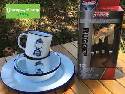 Coleman Rugged Cutlery & Enamel Camping Set